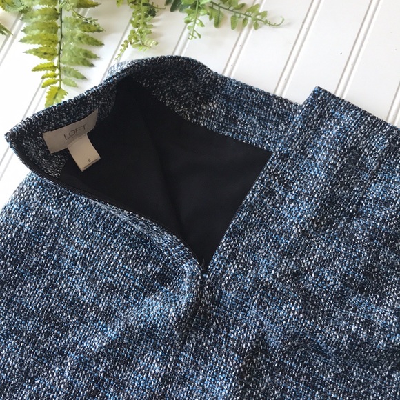 Loft tweed blue skirt - Picture 7 of 7